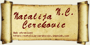 Natalija Čereković vizit kartica